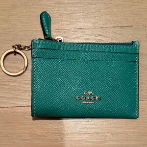 Coach Turquoise Key & Card Holder